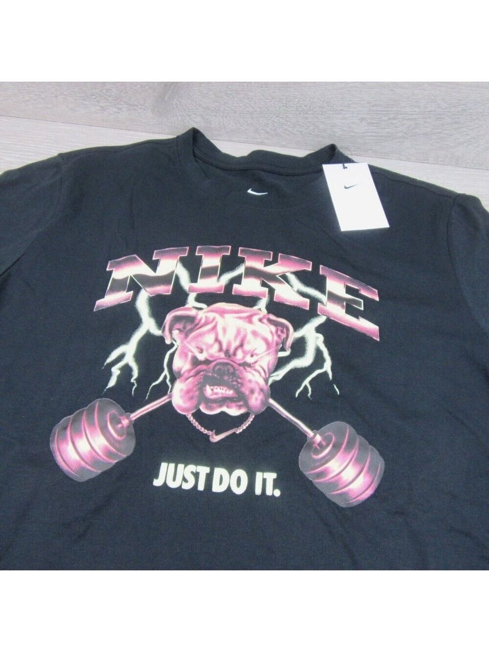 Nike Fitness Graphic T-Shirt Mens Size Large Black TEE NEW - Picture 3 of 11